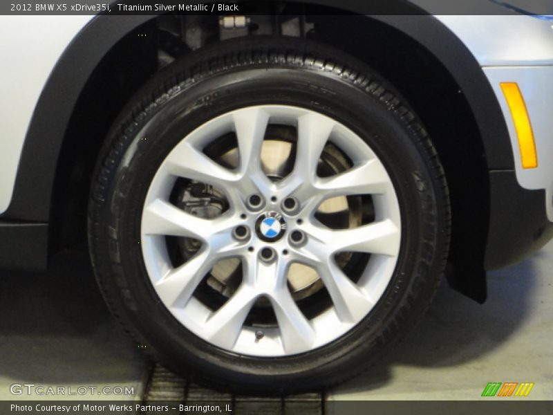 Titanium Silver Metallic / Black 2012 BMW X5 xDrive35i