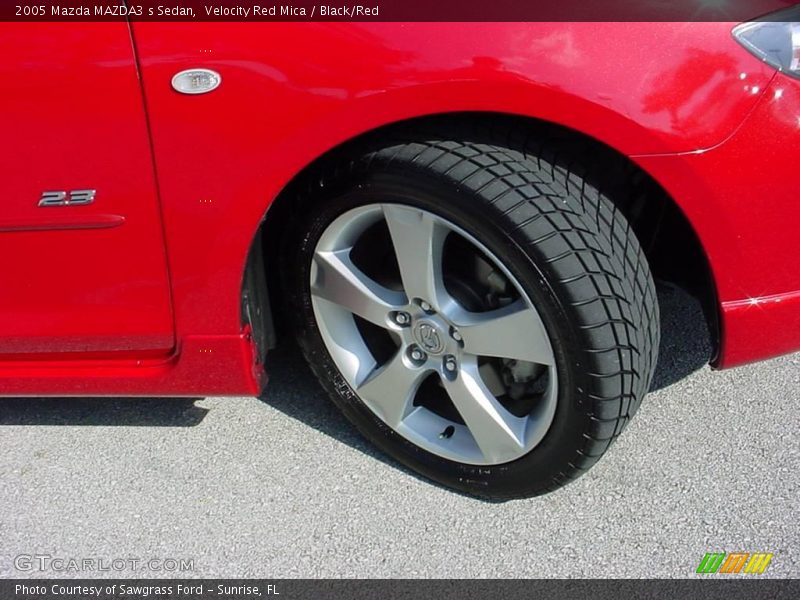 Velocity Red Mica / Black/Red 2005 Mazda MAZDA3 s Sedan