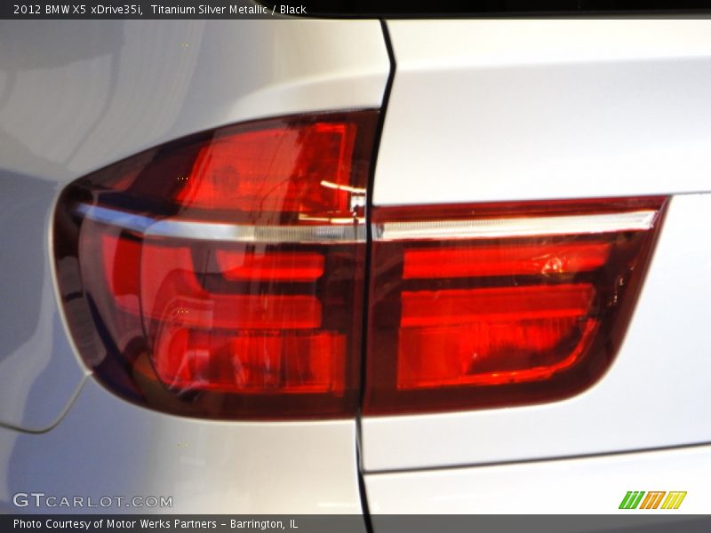 Titanium Silver Metallic / Black 2012 BMW X5 xDrive35i