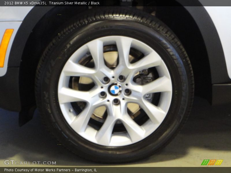 Titanium Silver Metallic / Black 2012 BMW X5 xDrive35i