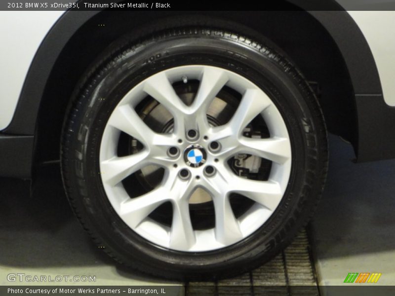 Titanium Silver Metallic / Black 2012 BMW X5 xDrive35i