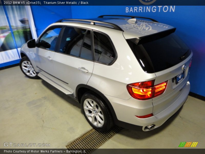 Titanium Silver Metallic / Black 2012 BMW X5 xDrive35i