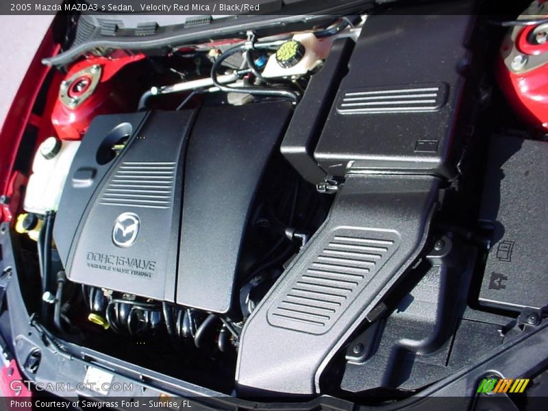 Velocity Red Mica / Black/Red 2005 Mazda MAZDA3 s Sedan