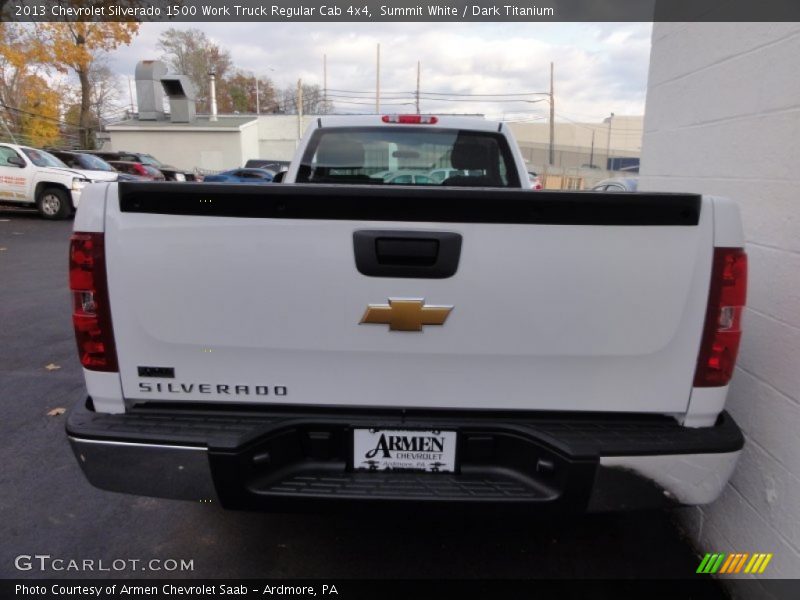 Summit White / Dark Titanium 2013 Chevrolet Silverado 1500 Work Truck Regular Cab 4x4