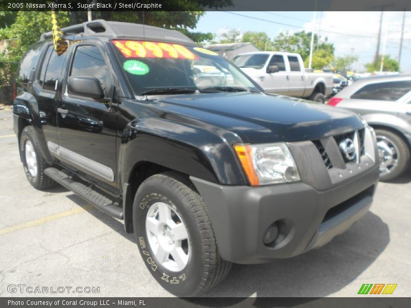 Super Black / Steel/Graphite 2005 Nissan Xterra S