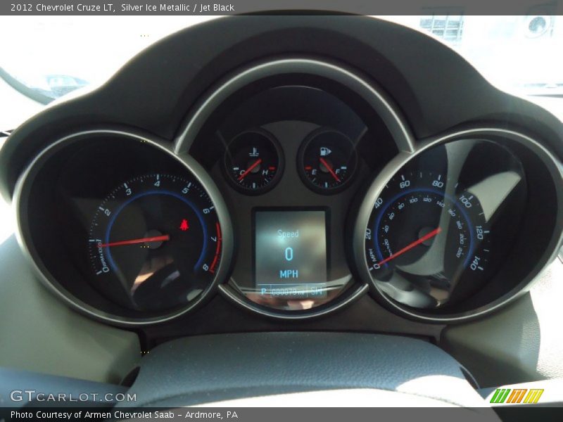 Silver Ice Metallic / Jet Black 2012 Chevrolet Cruze LT