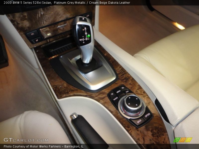 Platinum Grey Metallic / Cream Beige Dakota Leather 2009 BMW 5 Series 528xi Sedan