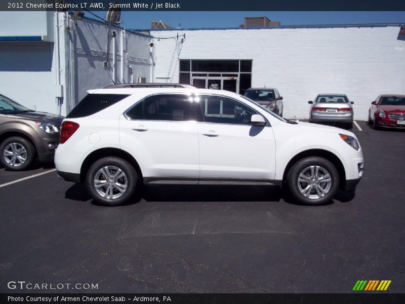 Summit White / Jet Black 2012 Chevrolet Equinox LT AWD