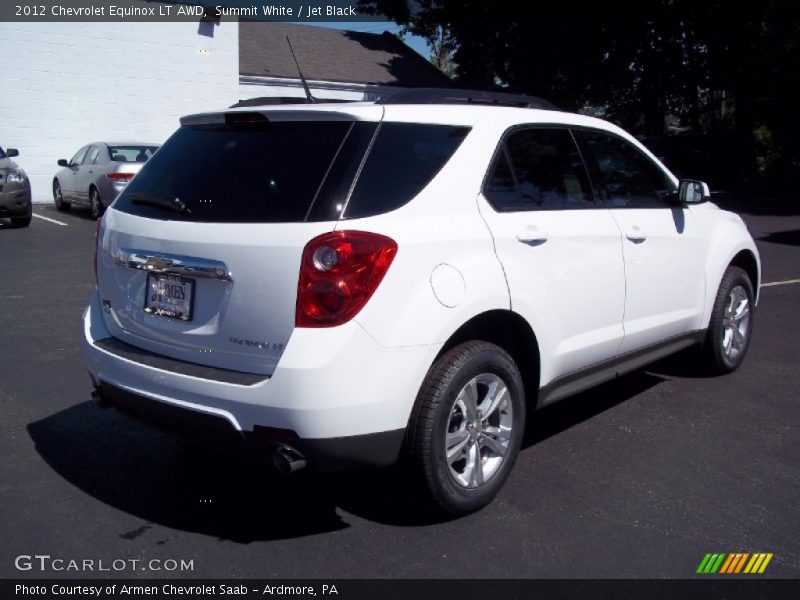 Summit White / Jet Black 2012 Chevrolet Equinox LT AWD