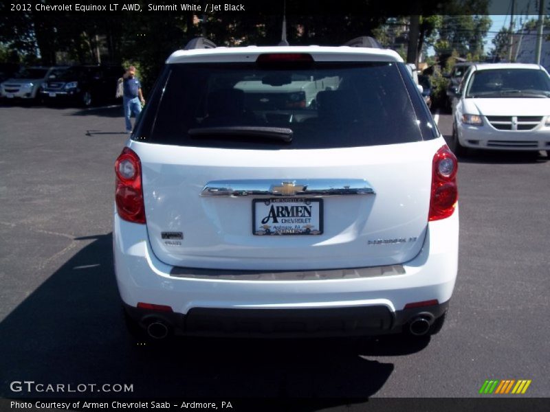 Summit White / Jet Black 2012 Chevrolet Equinox LT AWD