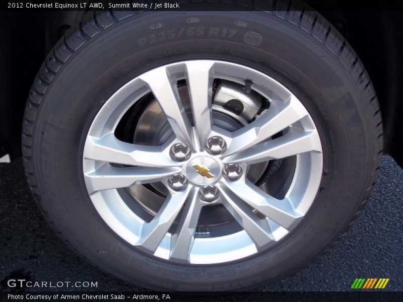 Summit White / Jet Black 2012 Chevrolet Equinox LT AWD