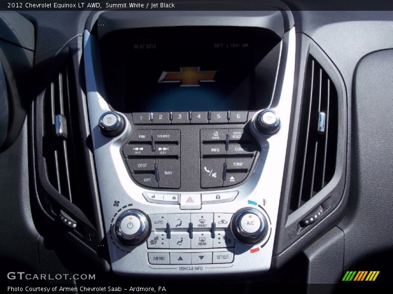 Summit White / Jet Black 2012 Chevrolet Equinox LT AWD