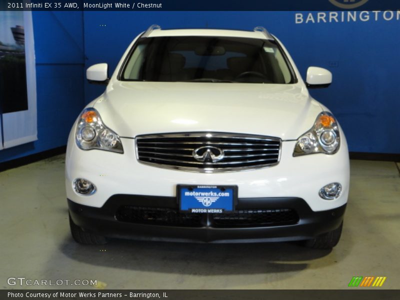 MoonLight White / Chestnut 2011 Infiniti EX 35 AWD