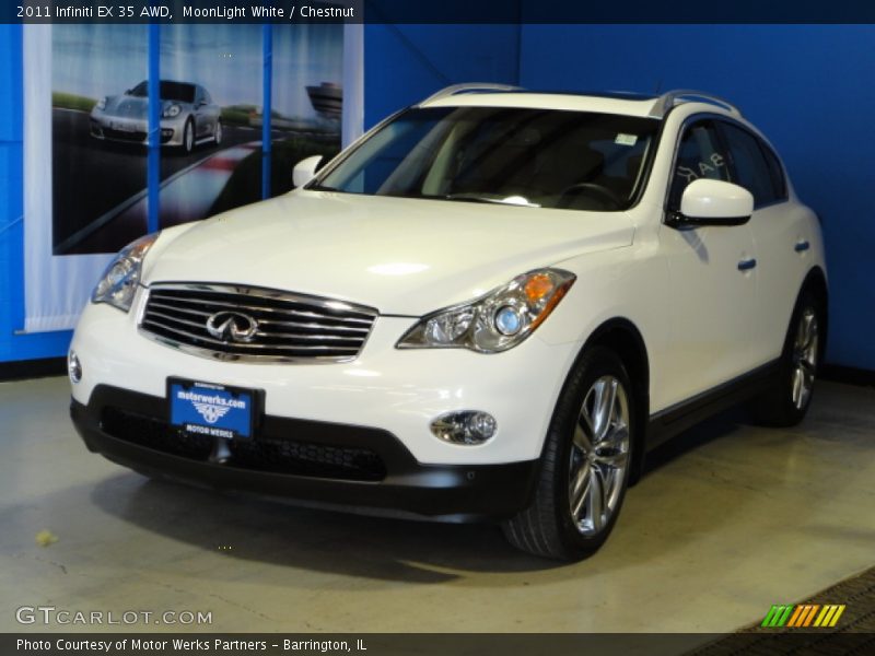 MoonLight White / Chestnut 2011 Infiniti EX 35 AWD