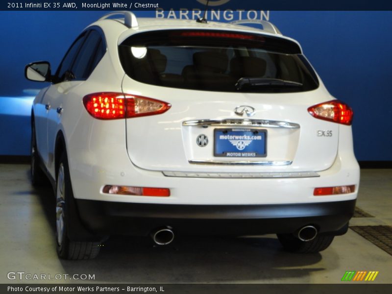 MoonLight White / Chestnut 2011 Infiniti EX 35 AWD