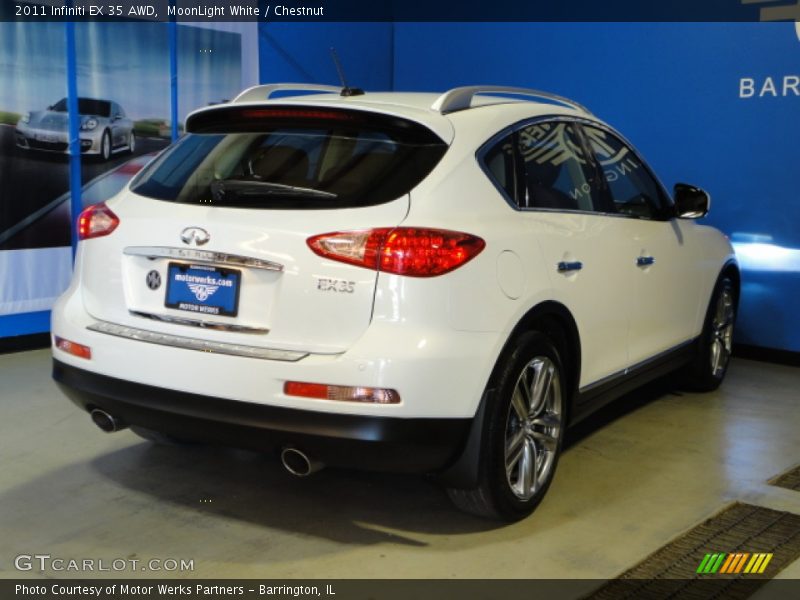 MoonLight White / Chestnut 2011 Infiniti EX 35 AWD
