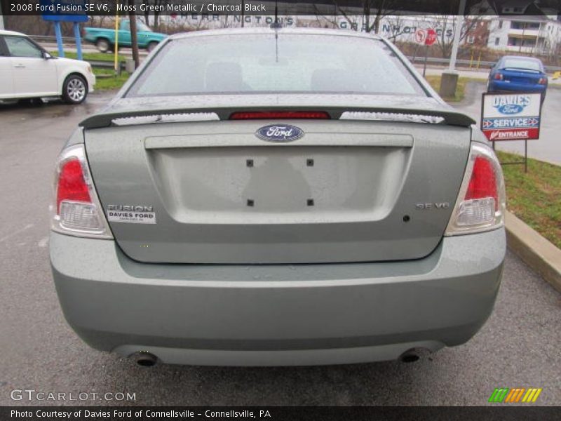 Moss Green Metallic / Charcoal Black 2008 Ford Fusion SE V6