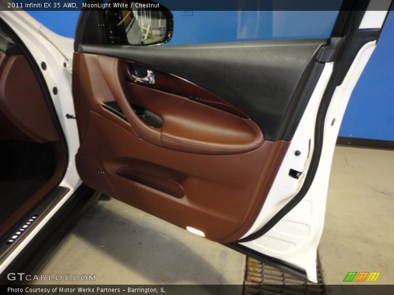 MoonLight White / Chestnut 2011 Infiniti EX 35 AWD