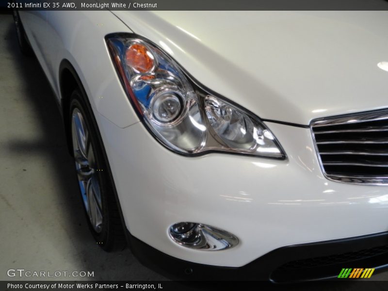 MoonLight White / Chestnut 2011 Infiniti EX 35 AWD