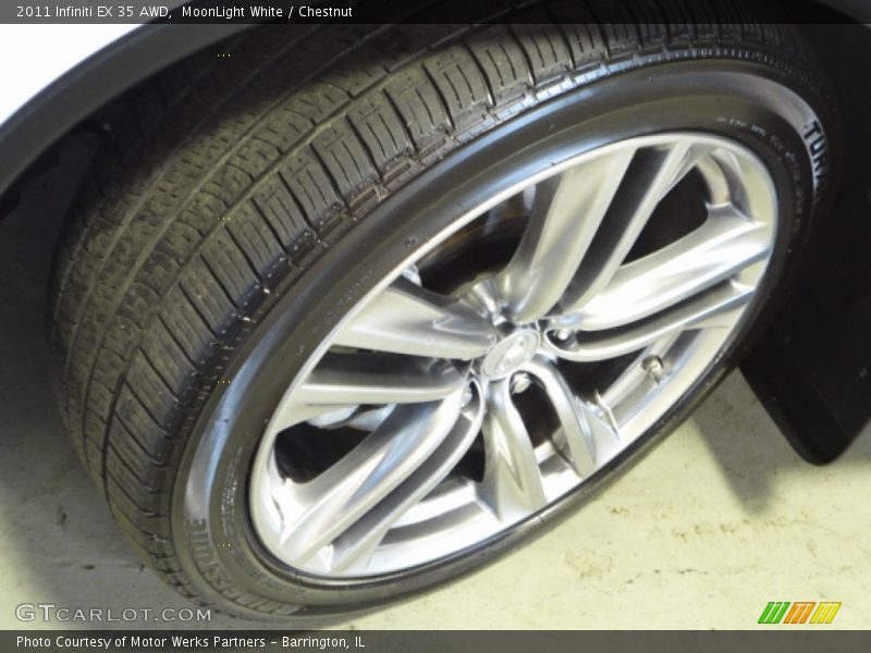 MoonLight White / Chestnut 2011 Infiniti EX 35 AWD