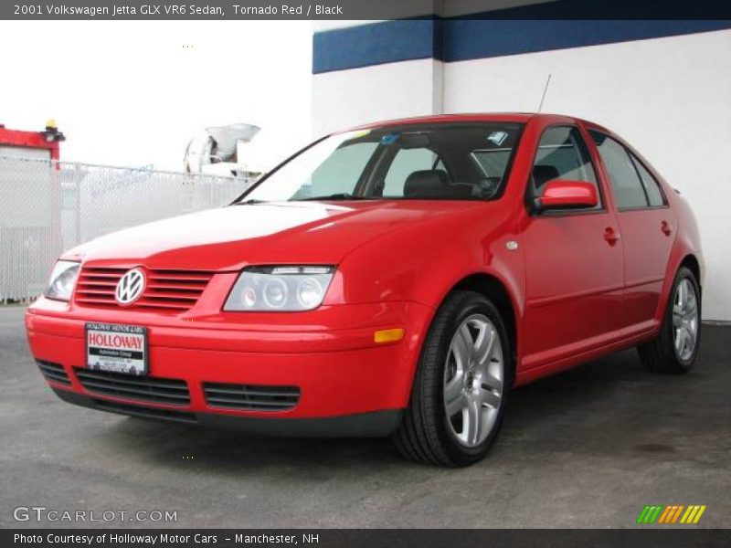 Tornado Red / Black 2001 Volkswagen Jetta GLX VR6 Sedan