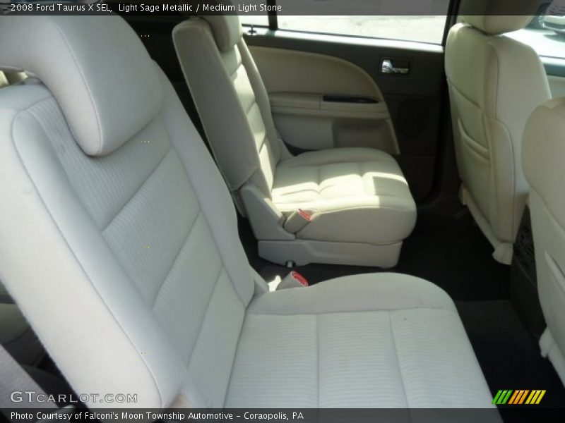 Light Sage Metallic / Medium Light Stone 2008 Ford Taurus X SEL