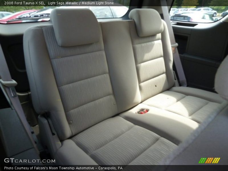 Light Sage Metallic / Medium Light Stone 2008 Ford Taurus X SEL