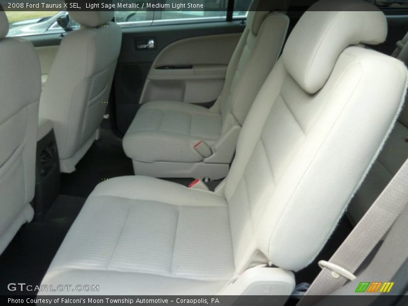 Light Sage Metallic / Medium Light Stone 2008 Ford Taurus X SEL