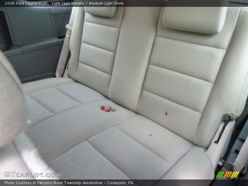 Light Sage Metallic / Medium Light Stone 2008 Ford Taurus X SEL