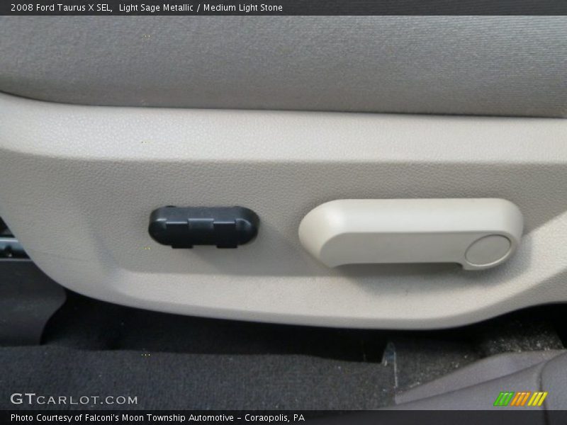 Light Sage Metallic / Medium Light Stone 2008 Ford Taurus X SEL