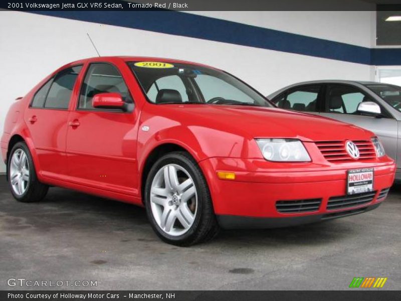 Tornado Red / Black 2001 Volkswagen Jetta GLX VR6 Sedan