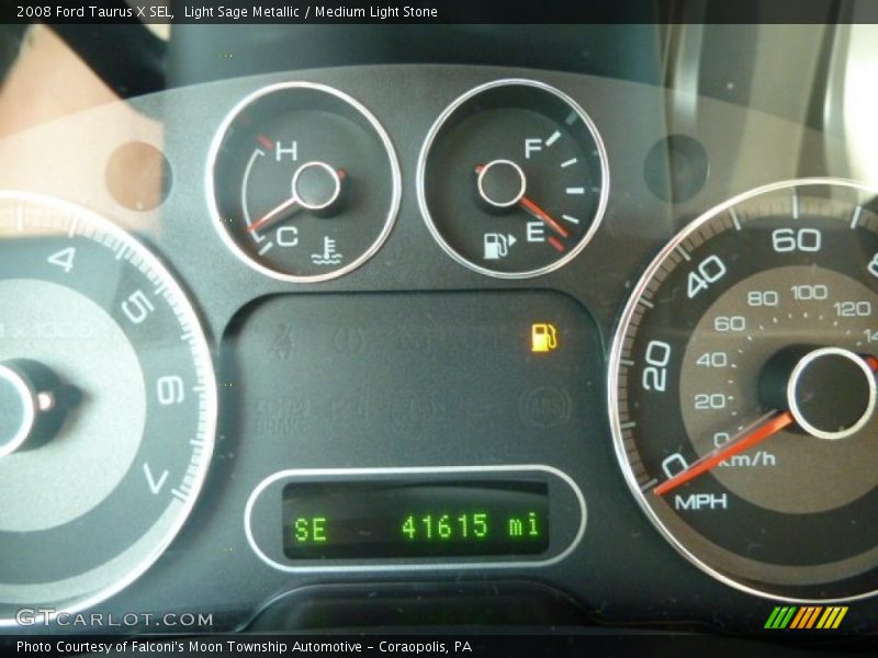 Light Sage Metallic / Medium Light Stone 2008 Ford Taurus X SEL