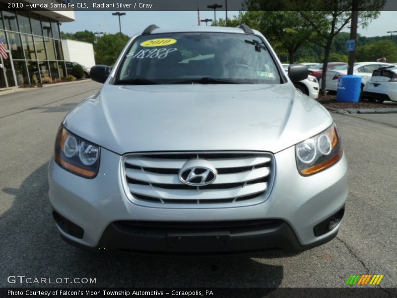 Radiant Silver / Gray 2010 Hyundai Santa Fe GLS