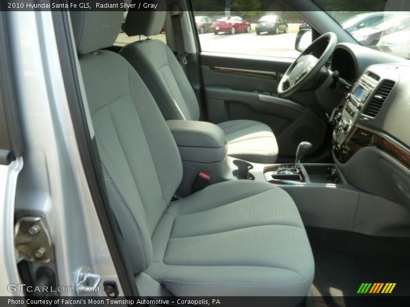 Radiant Silver / Gray 2010 Hyundai Santa Fe GLS