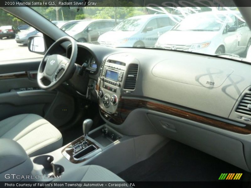 Radiant Silver / Gray 2010 Hyundai Santa Fe GLS