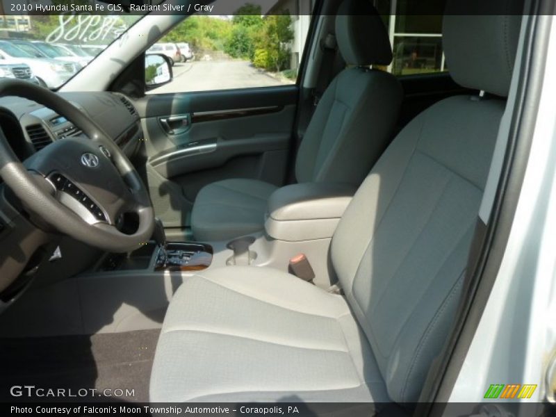 Radiant Silver / Gray 2010 Hyundai Santa Fe GLS
