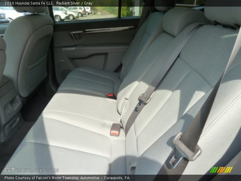 Radiant Silver / Gray 2010 Hyundai Santa Fe GLS