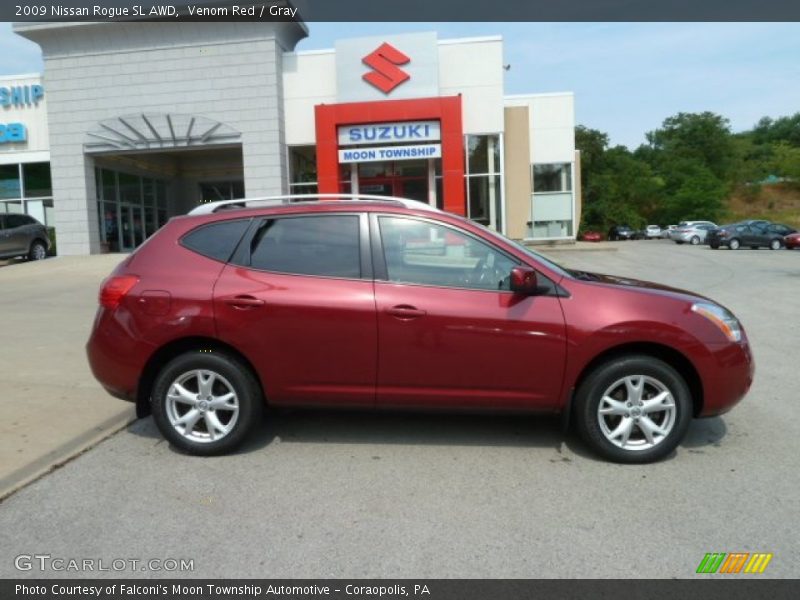 Venom Red / Gray 2009 Nissan Rogue SL AWD