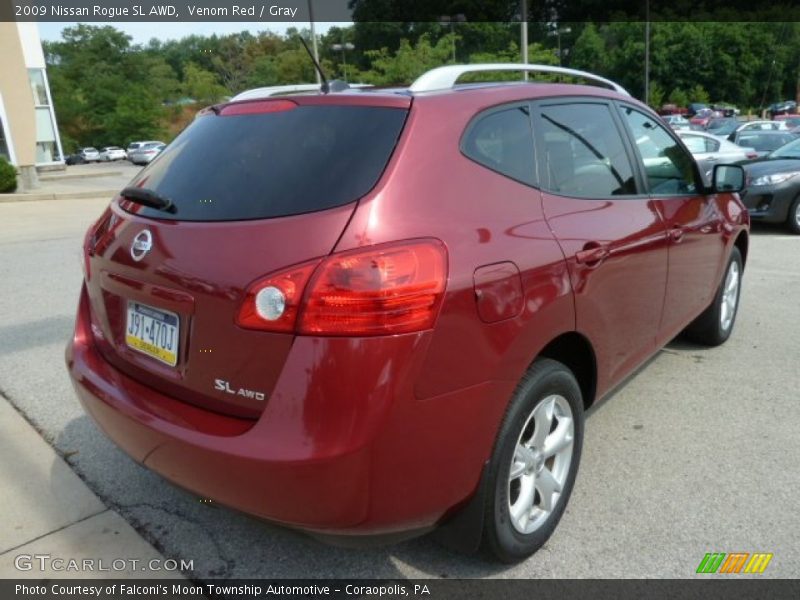 Venom Red / Gray 2009 Nissan Rogue SL AWD