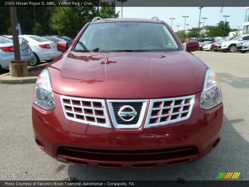 Venom Red / Gray 2009 Nissan Rogue SL AWD