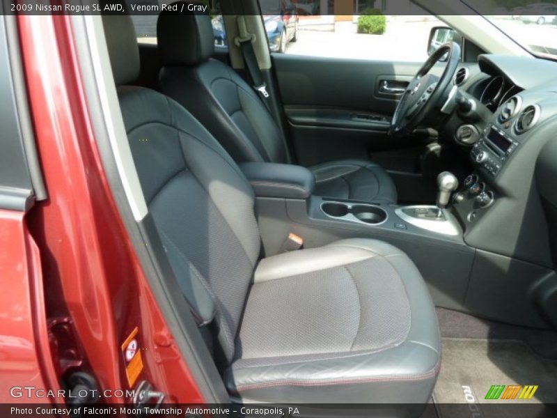 Venom Red / Gray 2009 Nissan Rogue SL AWD