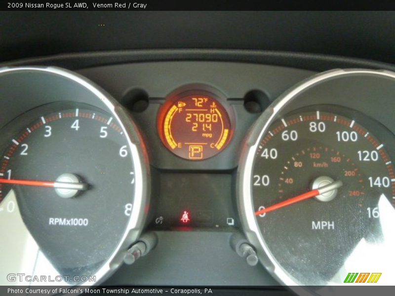 Venom Red / Gray 2009 Nissan Rogue SL AWD