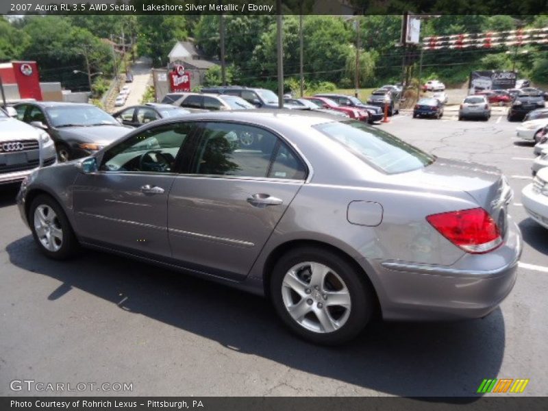 Lakeshore Silver Metallic / Ebony 2007 Acura RL 3.5 AWD Sedan