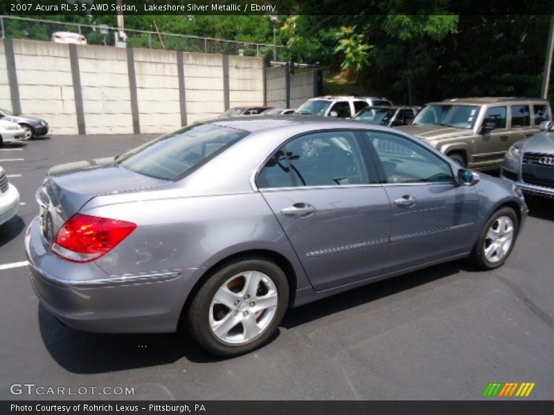 Lakeshore Silver Metallic / Ebony 2007 Acura RL 3.5 AWD Sedan