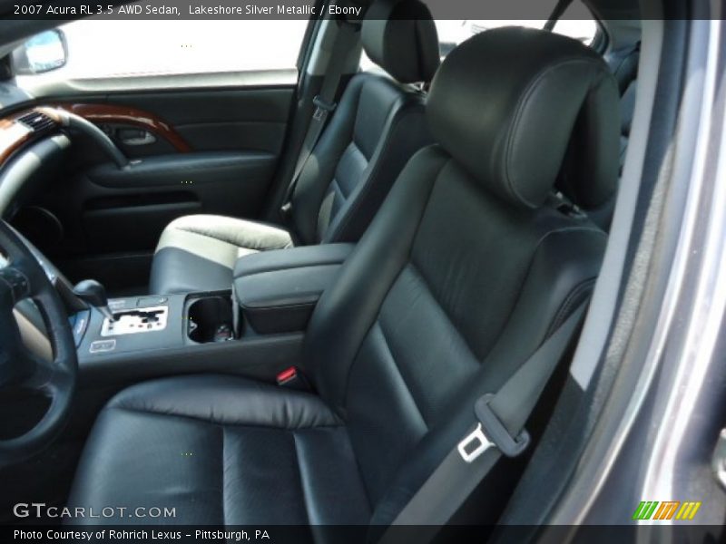 Lakeshore Silver Metallic / Ebony 2007 Acura RL 3.5 AWD Sedan