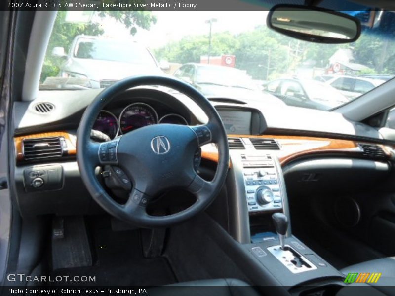 Lakeshore Silver Metallic / Ebony 2007 Acura RL 3.5 AWD Sedan