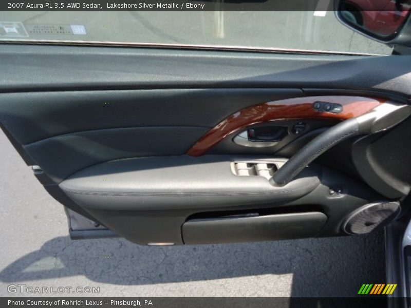 Lakeshore Silver Metallic / Ebony 2007 Acura RL 3.5 AWD Sedan