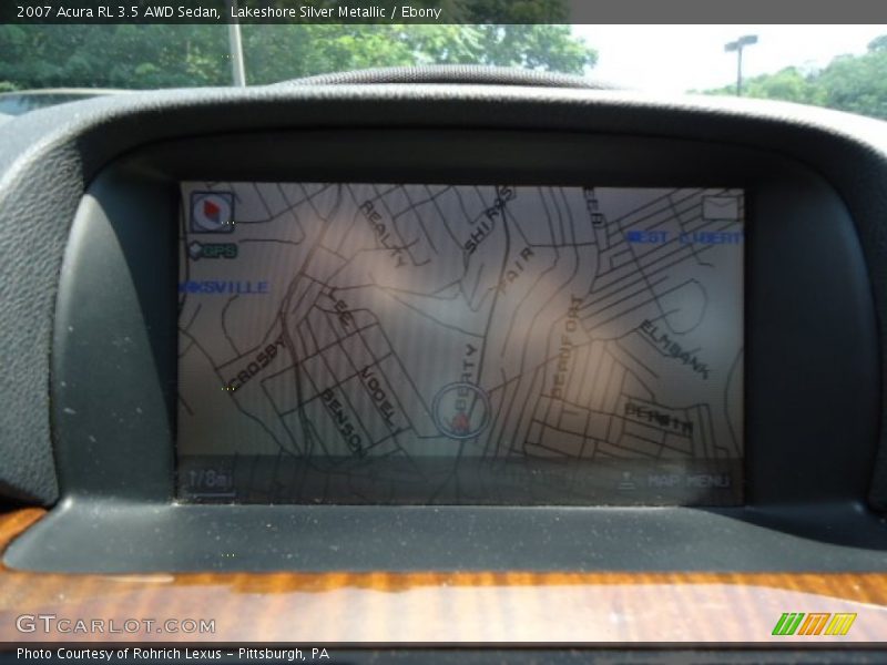 Lakeshore Silver Metallic / Ebony 2007 Acura RL 3.5 AWD Sedan