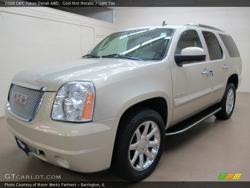 Gold Mist Metallic / Light Tan 2008 GMC Yukon Denali AWD