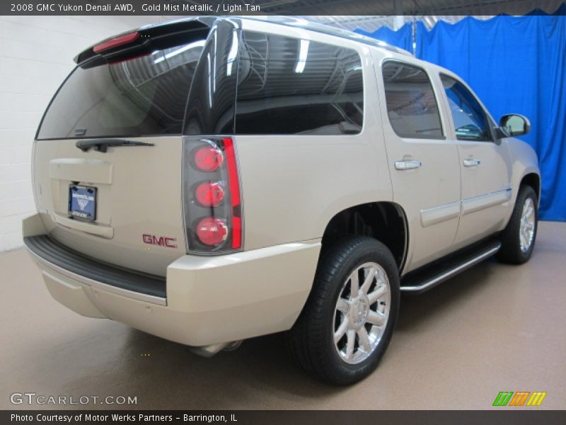 Gold Mist Metallic / Light Tan 2008 GMC Yukon Denali AWD